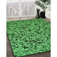 thumbnail image 2 of Ahgly Company Indoor Square Patterned Deep Emerald Green Area Rugs, 7' Square, 2 of 6