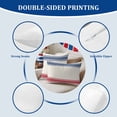 thumbnail image 6 of 2 Pack Outdoor Waterproof Throw Pillow Covers,Independence Day Red Blue Stripe Decorative Square Patio Pillowcases for Chair Couch Sofa 18x18in, 6 of 9