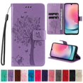 thumbnail image 2 of Funda de cuero con estampado de árbol tipo billetera para Samsung Galaxy A13 A14 A23 A24 A31 A34 A51 A52 A53 A54 S23 Ultra S22 Plus S21 FE S20 FE Tan Jianjun unisex, 2 of 2