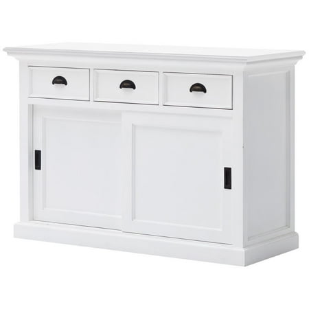 NovaSolo Halifax Sliding Door Buffet in Pure White