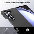 thumbnail image 2 of for Samsung Galaxy Z Fold 5 Case Liquid Silicone Case Dual Layer Hybrid Hard PC Soft Silicone Gel Rubber Bumper Slim Fit Shockproof Protective Phone Case for Samsung Galaxy Z Fold 5 5G, Black, 2 of 6