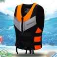 thumbnail image 1 of Chalecos salvavidas para adultos, chaleco salvavidas de neopreno, deportes acuáticos para canotaje, kayak (naranja M), 1 of 9