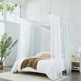 thumbnail image 4 of Warm Home Designs 55" W x 216" L Silver Bed Canopy for Queen Bed. BC Silver 216, 4 of 5