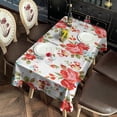 thumbnail image 3 of Pioneer Flower Floral Print Pattern Rectangle Tablecloth 60"x120",Waterproof Polyester Rectangle Table Cloth, Wipeable Spillproof Polyester Tablecloth for Dining, Camping, Indoor and Outdoor, 3 of 6