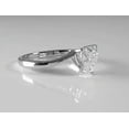 thumbnail image 2 of solitaire jewels 1.5CT Heart Moissanite Cross Over Shank Solitaire Engagement Ring For Women, 10K White Gold, 2 of 5