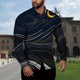 thumbnail image 1 of Camisa de moda para hombre, con solapa, informal, de calle, con botones, de manga larga, informal, a la moda, transpirable, cómoda, talla grande s-, 1 of 6