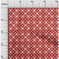 thumbnail image 2 of oneOone Cotton Cambric Red Fabric Asian Block Floral Dress Material Fabric Print Fabric By The Yard 56 Inch Wide, 2 of 4