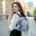 thumbnail image 6 of FORMRS Mini Backpack Purse for Women Travel Daypack Casual Shoulder Bag, Blue Sky and River, 6 of 7