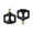 black, variant on Mosiee Lightweight Nylon Bike Pedals: Durability, Anti-Slip, Wide Fit 1 Pair Orange