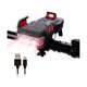 thumbnail image 1 of Luz delantera LED para bicicleta yuxing Recargable por USB Negra y Roja, 1 of 5
