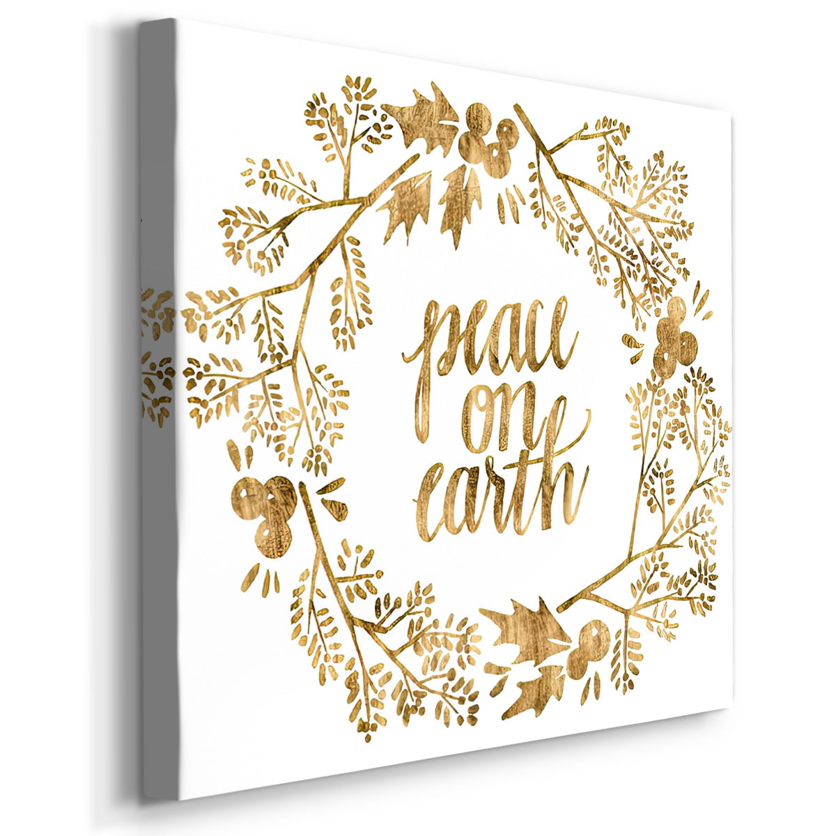 Golden Christmas II- Gallery Wrapped Canvas