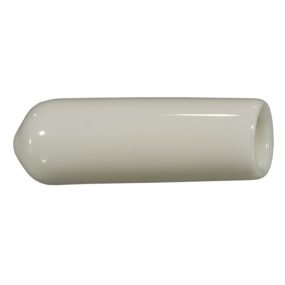 1/4" x 1" White Vinyl Plastic Screw Covers SCVRV-097