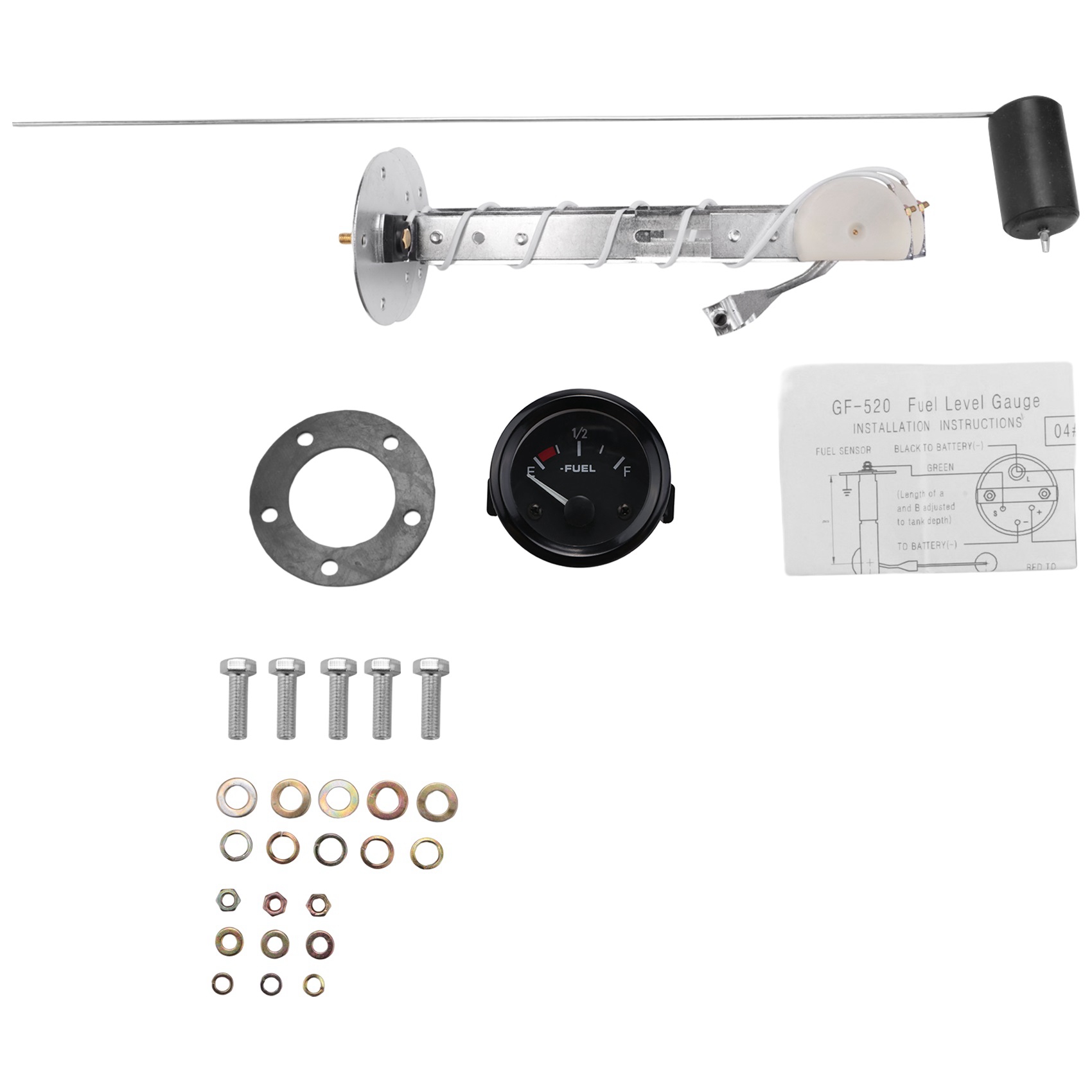 Car Fuel Tank Oil Level Indicator Fuel Gauge Digital Fuel Gauge with
