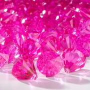 Fun Express Diamond-Shaped Pink Gems Bulk 100 Pc