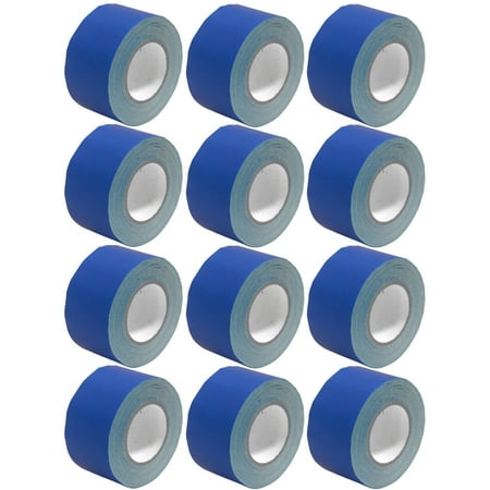 Seismic Audio 12 Pack of Gaffer's Tape - Blue 3 inch Roll 60 Yards per Roll Gaffers Tape - SeismicTape-Blue603-12Pack