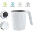 thumbnail image 2 of Vaso de baño con asa irrompible para enjuague dental, suave y fácil de agarrar, organizador de cepillos de dientes para adolescentes, niños y niños, color blanco brillar  Electrónica, 2 of 3