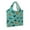 Barnyard Chicken Roosters Teal Background, variant on WIRESTER Grocery Bag Heavy Duty Reusable Foldable Groceries Tote Bag Portable And Folding Shopping Bag - Sunflowers Flowers