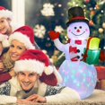 thumbnail image 4 of Inflatable Snowman, 1.5m Inflatable Snowman, Christmas Decoration with LED Light, IP44, for Christmas, Garden, Yard., 4 of 5