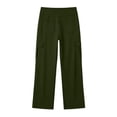 thumbnail image 4 of Tumotour Cargo Pants for Women Plus Size Athletic Workout Running Joggers with Pocket High Waisted Wide-Leg Stretchy Work Pants, 4 of 7