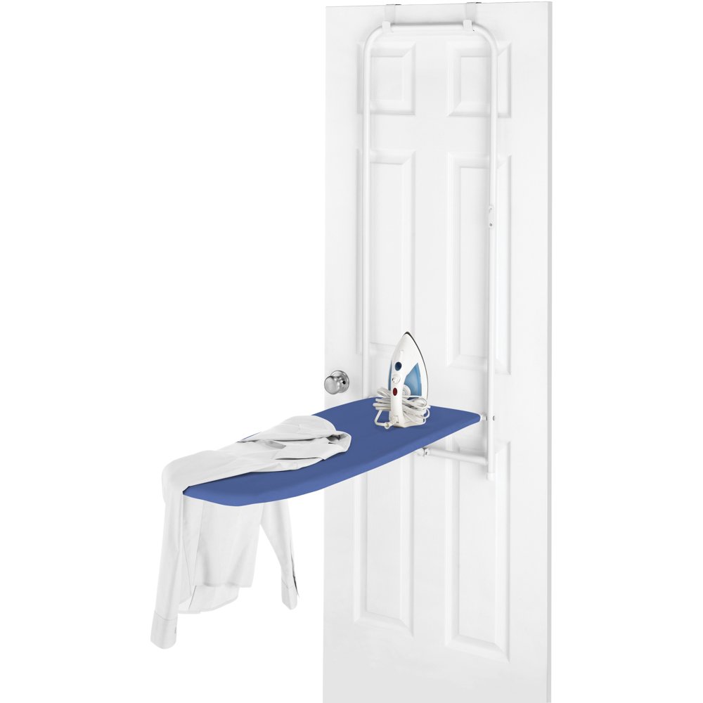 Whitmor Folding Design Over the Over The Door Ironing Board White