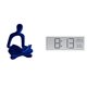 thumbnail image 1 of Escultura abstracta de figura, adorno de escritorio, colección de arte versátil para oficina, bar, boda, con reloj de pared digital, ,, 1 of 8