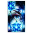 thumbnail image 2 of Design Art - Oeil de Femme avec Fleurs Fractales, 2 of 4