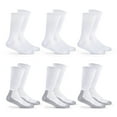 thumbnail image 3 of Fruit of the Loom Men's All Day Comfort Crew Socks, Sizes 6-12, White (6-Pack), 3 of 12