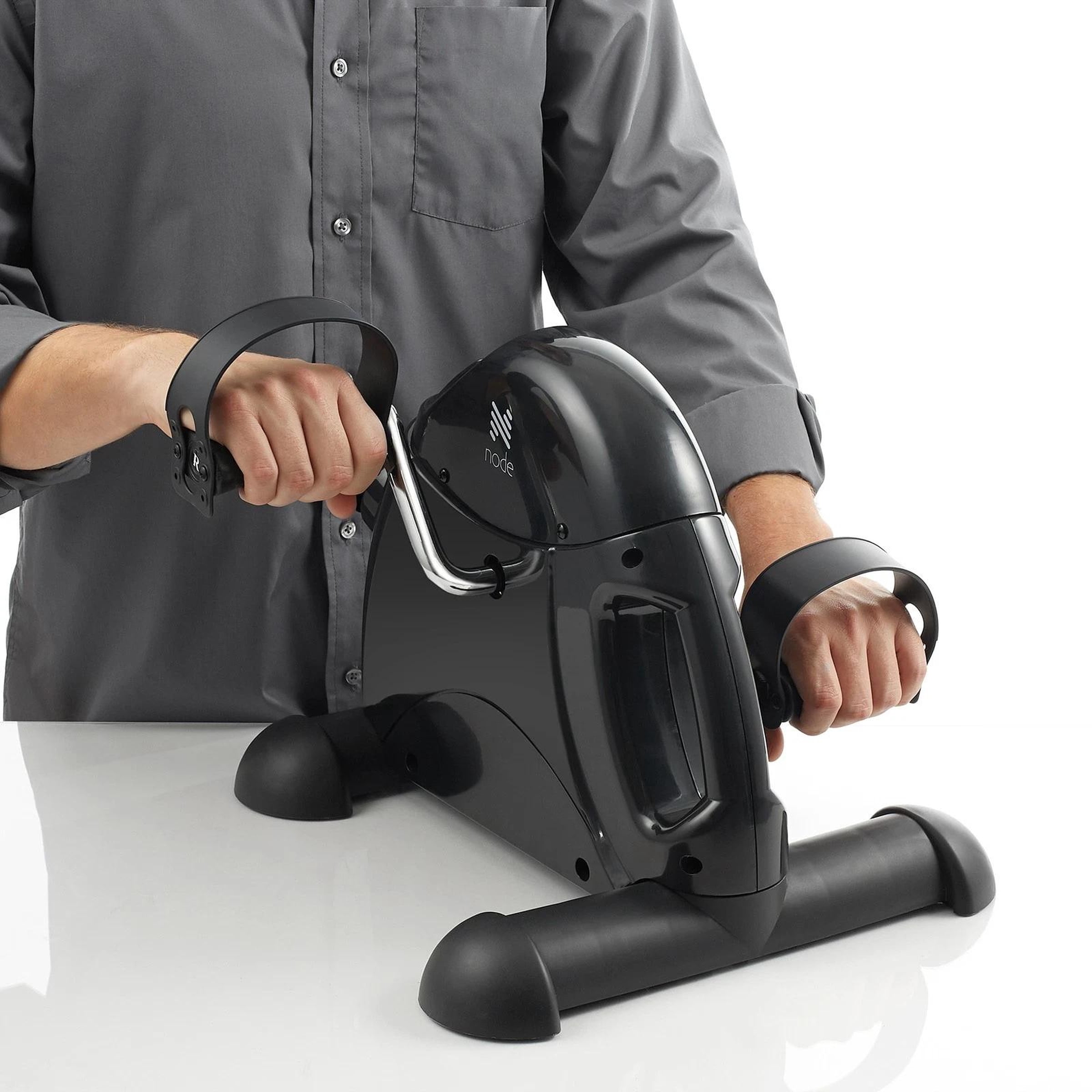 Under Desk Stationary Exercise Bike - Portable Arm Leg Foot Pedal Exerciser