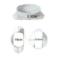 thumbnail image 4 of 13cm Portable Air Conditioner Window Plate Exhaust Hose Connector Duct Adapter Exhaust Hose Connector, 4 of 4