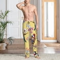 thumbnail image 6 of Lsque Beautiful Bright Birds And Flowers Print Men's Pajama Pants, Lounge Pant - Comfortable Home Wear,Elastic Waistband, Stylish Design-X-Large, 6 of 9
