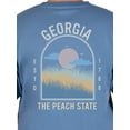 thumbnail image 3 of Unisex Georgia State Graphic Tee, Triblend T-Shirt from Home Free, Sizes S-2XL, 3 of 5