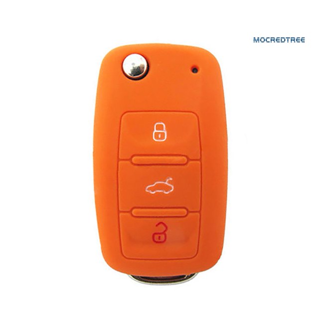 mocredtree - funda protectora de silicón para llave de coche para Golf Bora Jetta Polo Golf Skoda