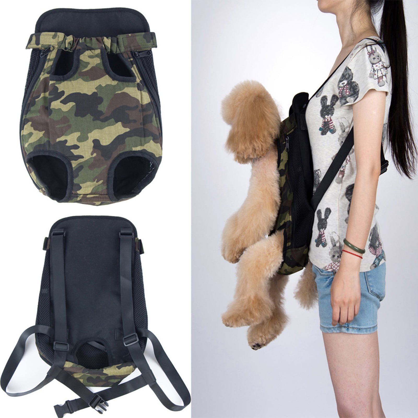 Spookachtig Mislukking hoofdonderwijzer Visland Pet Carrier Bag Camouflage Pet Storage , Pet Dog Carrier Backpack  Puppy Dog Travel Carrier Front Pack Breathable Head-Out Backpack Carrier  for Small Dogs Cats Rabbits - Walmart.com