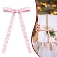 thumbnail image 2 of Clearance Sale | Plaid Pre-Tied Bows Check Ribbon Bows Ornaments Farmhouse Style Decorative Bows for Christmas Tree Wreath Holiday Craft, 2 of 5