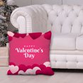 thumbnail image 5 of Xihbxyly Funda de Almohada de San Valentín, Diseño Romántico de Lino, Tela Suave y Transpirable, Elegante Decoración para El Hogar, Ideal para Sala de Estar y Dormitorio, Fácil Mantenimiento, Tamaño, 5 of 5