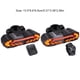 thumbnail image 4 of Yuarrent Luz trasera de bicicleta duradera con intermitentes convenientes para luz Led de seguridad para alarma de bicicleta Ciclismo cuadrado, 4 of 5