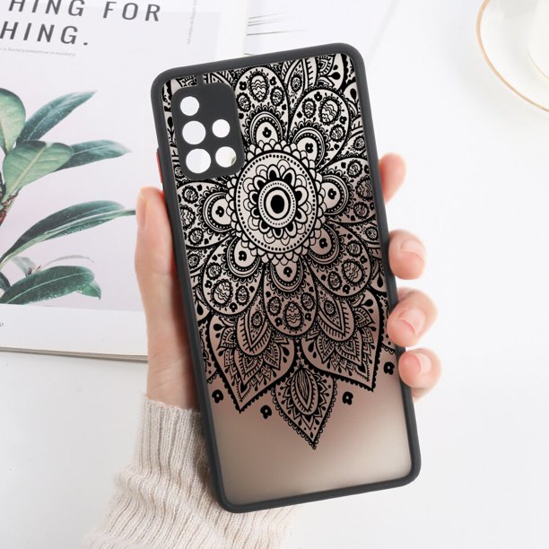 Funda de Mandala para Samsung A53 5G, carcasa dura mate para Galaxy A52 A52s A33 A13 A54 A34 A32 S23 Ultra S22 S21 Fe A51 A50 Fivean unisex