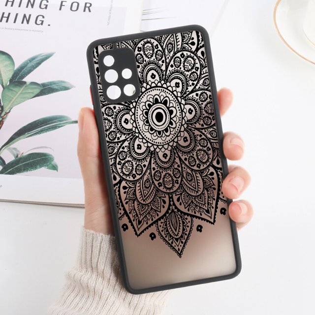 Funda de Mandala para Samsung A53 5G, carcasa dura mate para Galaxy A52 A52s A33 A13 A54 A34 A32 S23 Ultra S22 S21 Fe A51 A50 Fivean unisex