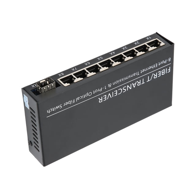 Convertisseur de Média, Commutateur Gigabit 5VDC Plug And Play 1 Fibre Adaptative pour la Conversion de Signal
