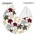 thumbnail image 2 of Rocae colorful Maple for Christmas Tree Skirt with Pom Pom Trim for Holiday Party for Holiday Home Decor Indoor Outdoor-36", 2 of 7