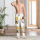 thumbnail image 2 of Balery Gnomes Honey Bee Pantalones de pijama para hombre, pijama ultraligero, pantalón de descanso-X-Large, 2 of 6