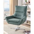 thumbnail image 2 of Chaise d'appoint Eudora d'ACME en tissu Leather Gel vert, 2 of 2