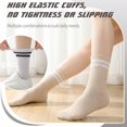 thumbnail image 5 of 8 Pairs Womens Crew Socks Striped Women Sports Crew Socks, Size 6-8, 5 of 7