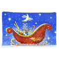 thumbnail image 1 of Christmas Santas Sleigh by Roy Avis Fabric Standard Pillowcase, 1 of 1