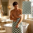 thumbnail image 5 of Chamoist Large Checkered Microfiber Bath Towel, 55" x 27.5" Quick Dry Thick Absorbent Towel, Soft Plush Lightweight Towel for Bathroom, Gym, Travel, 5 of 6