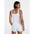 thumbnail image 3 of No Boundaries Rib Tank Top and Shorts Sleep Set, 2-Piece, Women's XXS-3X, 3 of 5