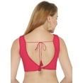 thumbnail image 3 of eloria Women's Blouse Tie Up And Backless Top Color: Fushia Pink | Size: 36, 3 of 5
