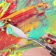 thumbnail image 4 of Juego de cuchillos de pintura de 5 piezas, herramientas de pintura con espátula, espátula de pintura al óleo de artista de acero inoxidable, espátula para mezclar pintura - marrón, 4 of 5