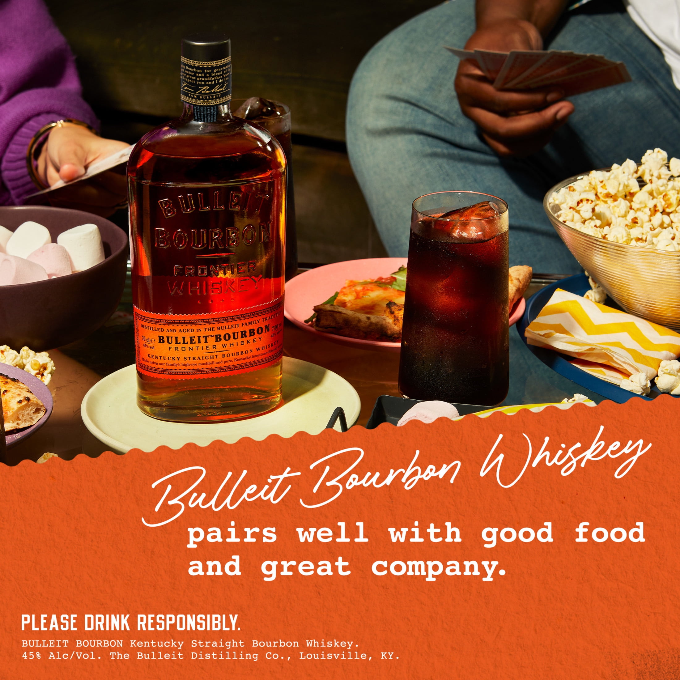 Bulleit Bourbon Whiskey, 750 mL, 45% ABV - Walmart.com