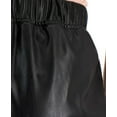 thumbnail image 5 of Tinseltown Womens Faux Leather Casual Jogger Pants, Black, Juniors, Small, 5 of 8